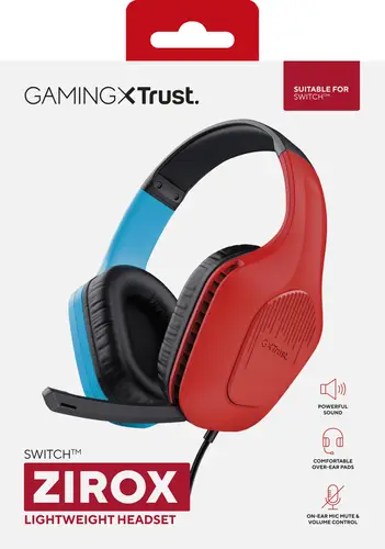GXT 416S Zirox Auriculares Alámbrico Diadema Juego Negro, Cian, Rojo - Imagen 9