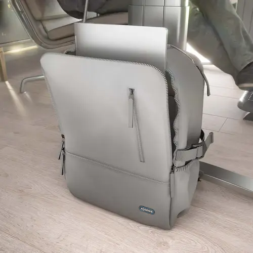 Mochila Deportiva Repelente Al Agua Para Portatil 15.6, Gris - Imagen 5