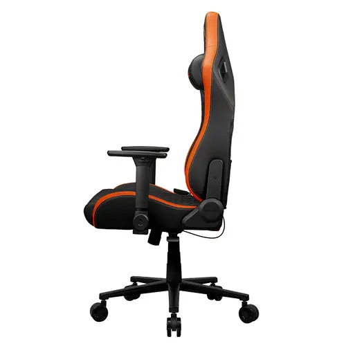 CGR-DFL Silla para videojuegos de PC Asiento acolchado tapizado Negro, Naranja - Imagen 10