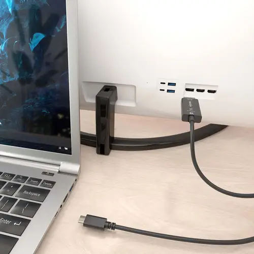 Cable Conversor Bidireccional USB-C A DISPLAYPORT 8K@60Hz, USB-C/M-DP/M, Negro, 1.8m - Imagen 5