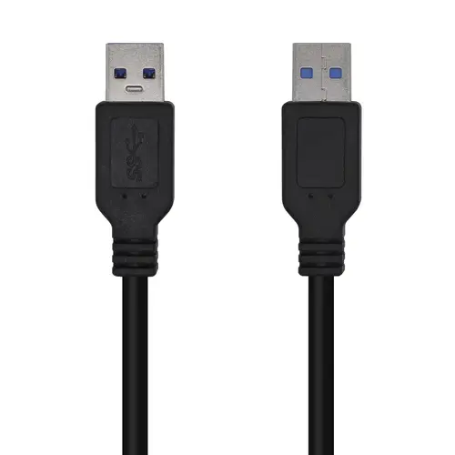 Cable USB 3.0, Tipo A/M-A/M, Negro, 1.0m - Imagen 1