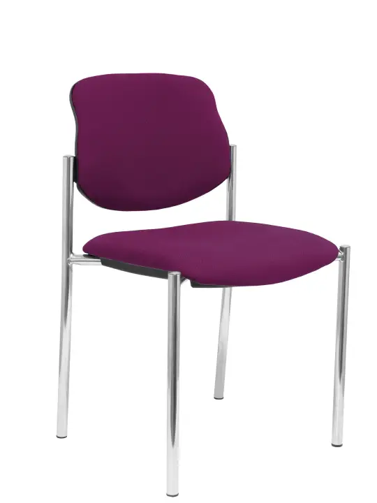 Silla fija Villalgordo bali morado chasis cromo