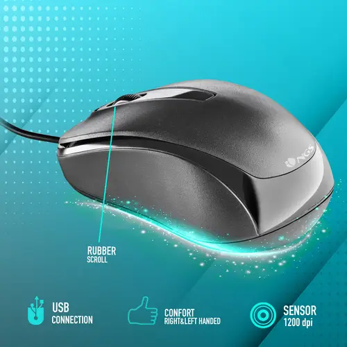 EASY DELTA ratón Oficina Ambidextro USB tipo A Óptico 1200 DPI - Imagen 4