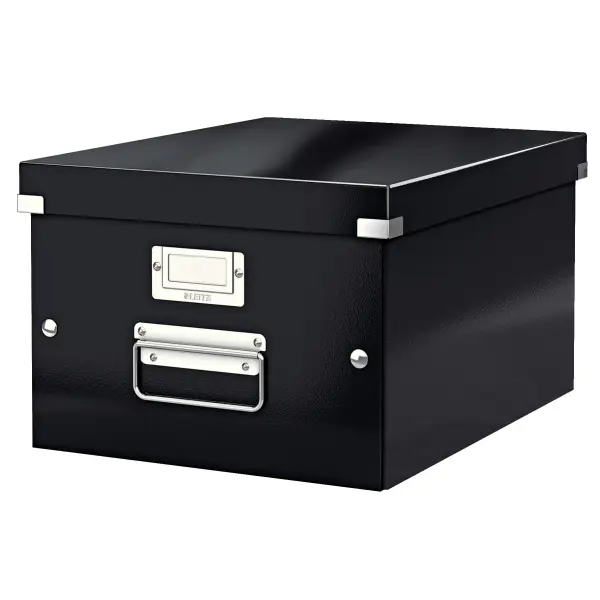 60440095 archivador organizador Cartón duro Negro