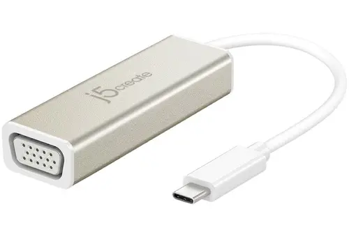 JCA111 Adaptador gráfico USB 1920 x 1080 Pixeles Aluminio, Blanco - Imagen 1