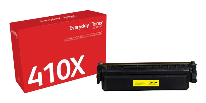 Everyday El tóner Everyday Amarillo de Xerox es compatible con HP 410X (CF412X), Capacidad alta
