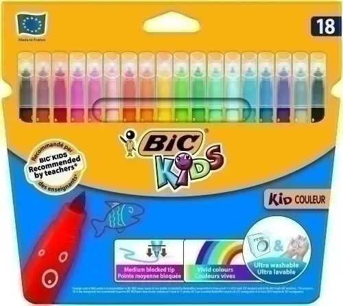 ROTUL.BIC KID COULEUR CAJA 18