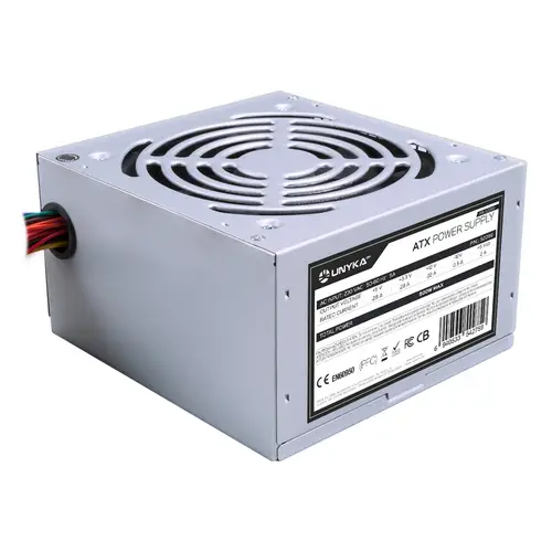 ATX 500W unidad de fuente de alimentación 20+4 pin ATX Plata - Imagen 1
