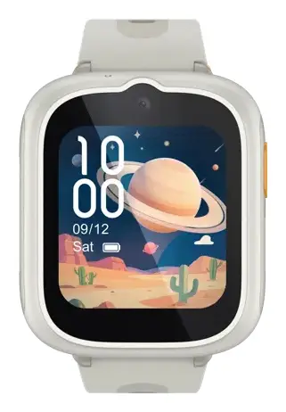 MOVETIME Kids' Watch MT48 4,27 cm (1.68") TFT Digital 360 x 390 Pixeles 4G Crema de color Wifi GPS (satélite)