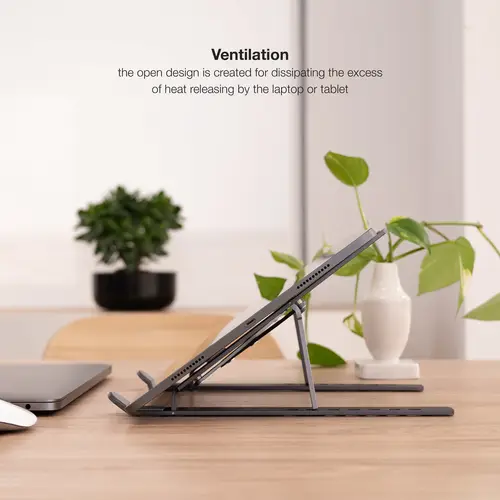 Soporte Elevador para Portátiles, Tablets, Móviles y Libros, Gris - Imagen 8