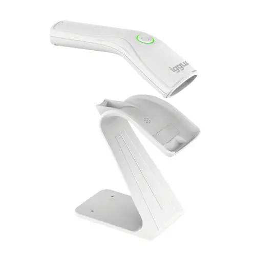 Lector código barras 2D USB botón blanco - Imagen 2