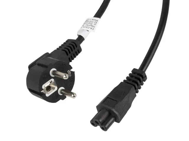 CA-C5CA-11CC-003-BK cable de transmisión Negro 3 m C5 acoplador CEE7/7