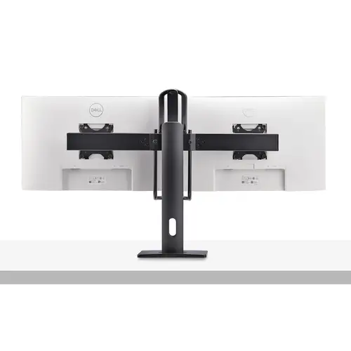 Soporte de Escritorio de Travesaño para Dos Monitores de 27 Pulgadas - Capacidad de 12kg - Soporte VESA de 75x75 o 100x100 - Ajustable - Imagen 4