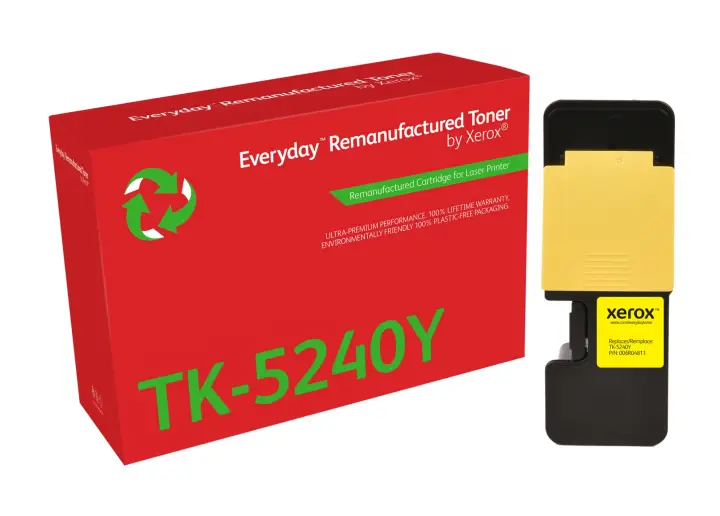 Remanufacturado Everyday Tóner Everyday Amarillo remanufacturado de Xerox es compatible con Kyocera TK-5240Y, Capacidad estándar