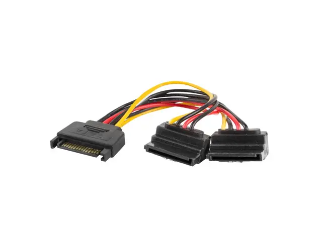 CA-SASA-10CU-0015 cable de SATA 0,15 m SATA de 15 pines 2 x SATA ..