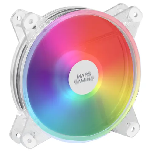 MFD, Ventilador de PC 120mm RGB, Ultrasilencioso 14dB, Molex, Transparente - Imagen 2