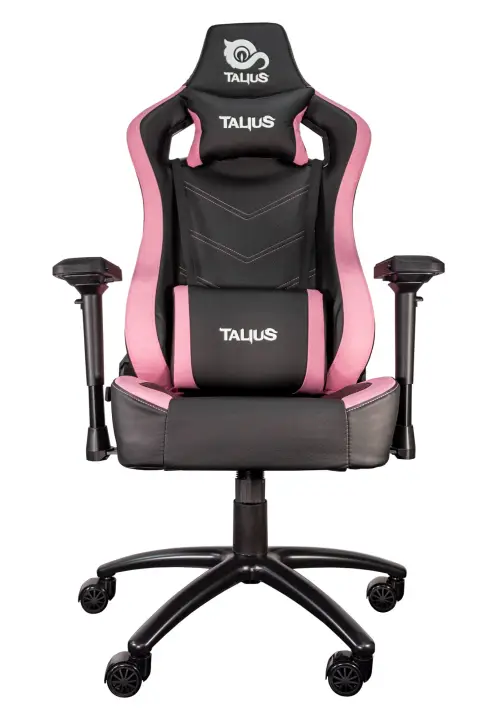 silla Vulture gaming negra/rosa butterfly, base nylon, ruedas nyl..