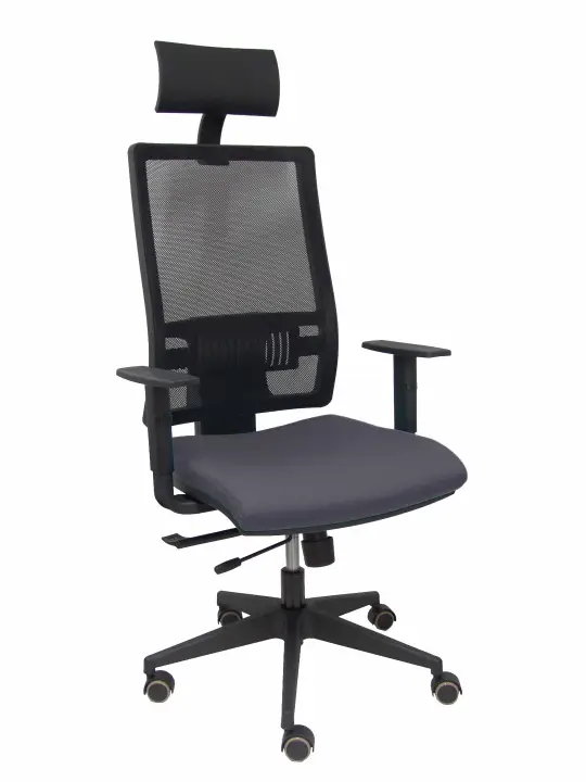 Silla Horna traslack bali gris brazos regulables ruedas parqué y cabecero