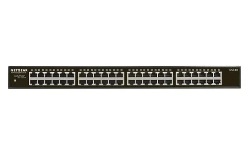 GS348 No administrado Gigabit Ethernet (10/100/1000) 1U Negro - Imagen 1