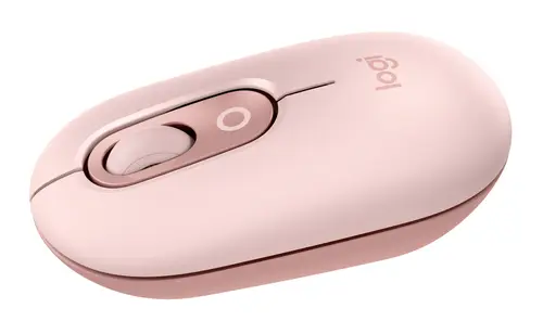 POP Mouse, ratón inalámbrico Bluetooth compacto y portátil con botones programables y clics discretos, tecnología Easy-Switch para alternar hasta 3 dispositivos, portátil, tablet, PC: Rosa - Imagen 1