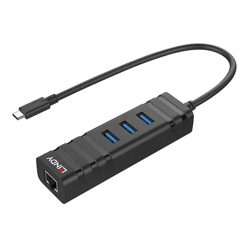 43249 hub de interfaz USB 3.2 Gen 1 (3.1 Gen 1) Type-C 5000 Mbit/s Negro - Imagen 2