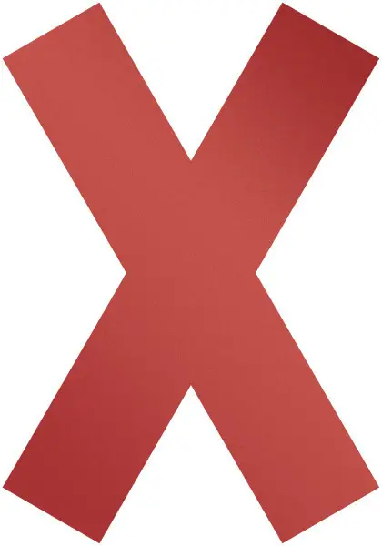 104903 símbolo autoadhesivo Rojo