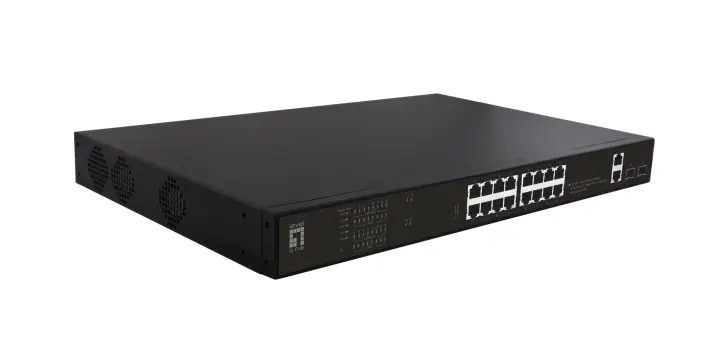 GEP-2021 switch No administrado Gigabit Ethernet (10/100/1000) Energía sobre Ethernet (PoE) 1U Negro