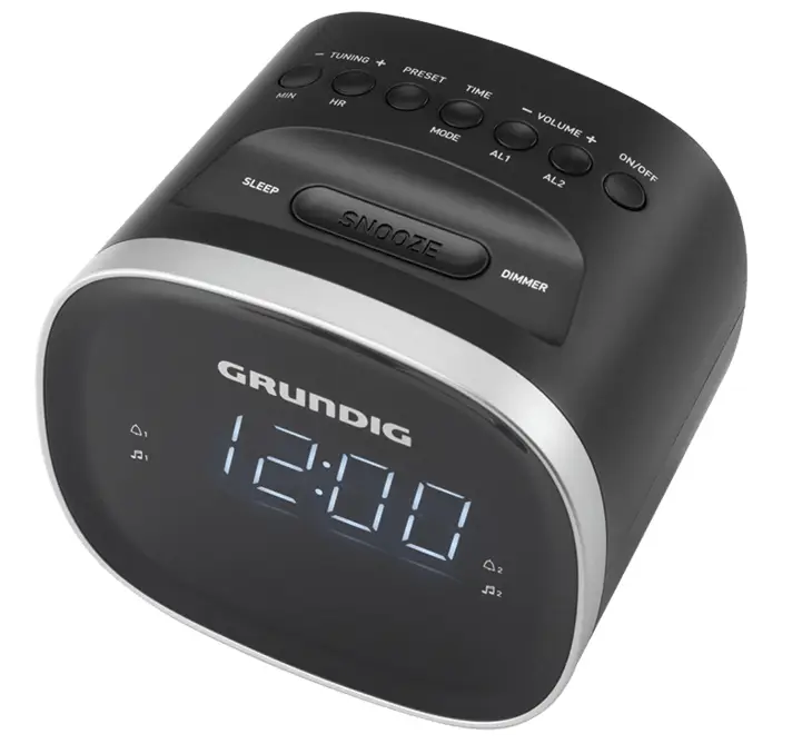 SCN230 radio Reloj Digital Negro