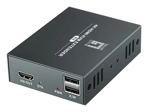 HVE-8111 extensor audio/video Transmisor y receptor de señales AV Negro - Imagen 2