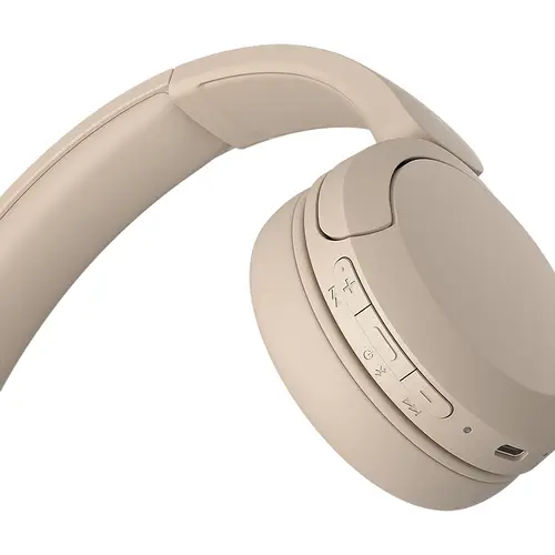 WH-CH520 Auriculares Inalámbrico Diadema Llamadas/Música USB Tipo C Bluetooth Base de carga Crema de color - Imagen 5