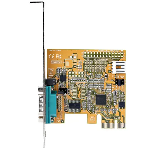 Tarjeta PCI Express Serie de 1 Puerto, Tarjeta de Interfaz PCIe a Serie RS232 (DB9), Tarjeta Serial, UART 16C1050, Perfil Bajo y Completo, Retención COM, Win/Linux - Imagen 6