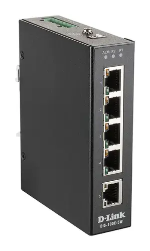 DIS-100E-5W switch No administrado L2 Fast Ethernet (10/100) Negro - Imagen 1