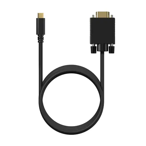 Cable Conversor USB-C a VGA, USB-C/M-HDB15/M, Negro, 1.8M - Imagen 3