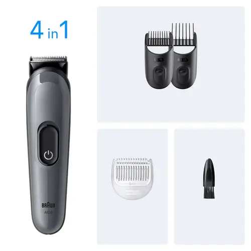 AIO3500 cortadora de pelo y maquinilla Negro, Gris 14 Níquel-metal hidruro (NiMH) - Imagen 2