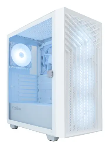 Coolbox Caja Gaming ATX GA300 GRIDLINE White - Imagen 2