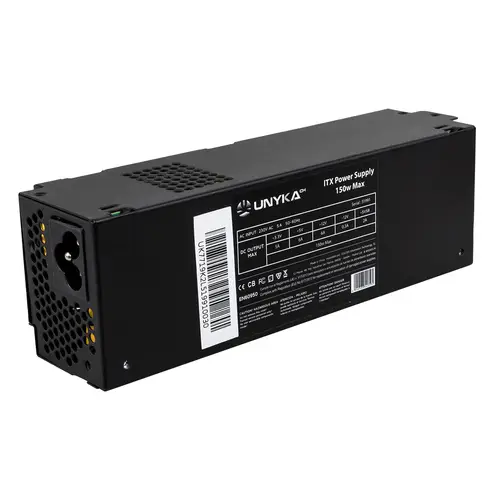 ITX 150 unidad de fuente de alimentación 150 W 20+4 pin ATX Flex ATX Negro - Imagen 2