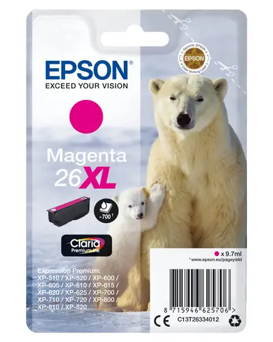 Polar bear Cartucho 26XL magenta - Imagen 1