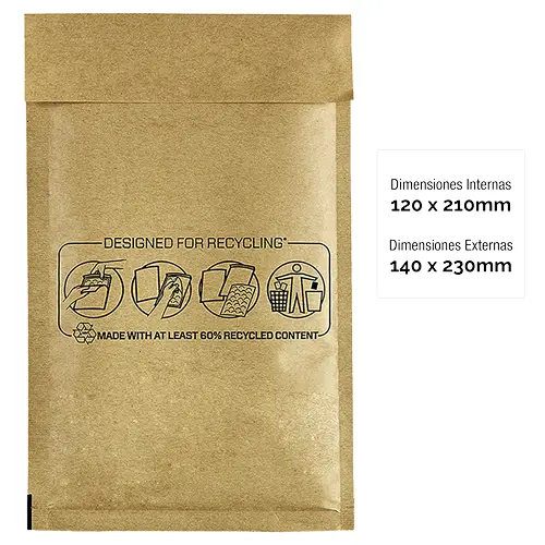 Bolsa Acolchada Burbujas Bankers Box Nº 12 (120x210) Pack 10 Uds - Imagen 2