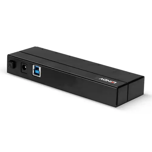 43228 hub de interfaz USB 3.2 Gen 1 (3.1 Gen 1) Type-A 5000 Mbit/s Negro - Imagen 2