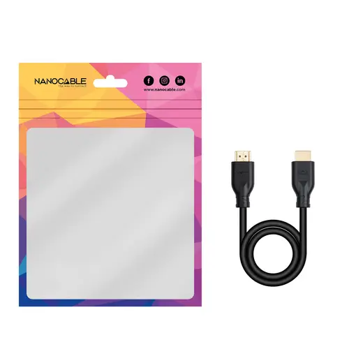 Cable HDMI V2.0 4K@60Hz 18Gbps A/M-A/M CCS 1 m - Imagen 5