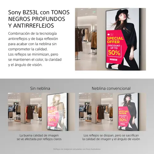 FW-98BZ53L pantalla de señalización Pantalla plana para señalización digital 2,49 m (98") LED Wifi 780 cd / m² 4K Ultra HD Negro Android 24/7 - Imagen 5