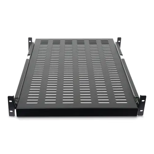 Estante Bandeja Deslizante Perforada Telescópica para Armario Rack de Profundidad Ajustable - 2U 22.7kg - Imagen 4