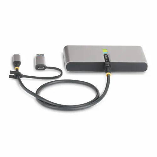 Hub Ladrón USB-C de 2 Puertos USB-A de 5Gbps con Red RJ45 Ethernet Gigabit y Puerto Serie DB9 RS232 FTDI - Concentrador USB - Entrega de Alimentación PD de 100W de Paso - Imagen 4