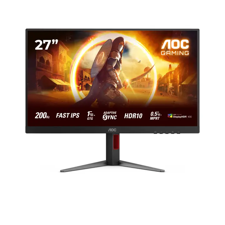 27G4HA pantalla para PC 68,6 cm (27") 1920 x 1080 Pixeles Full HD LED Negro, Rojo