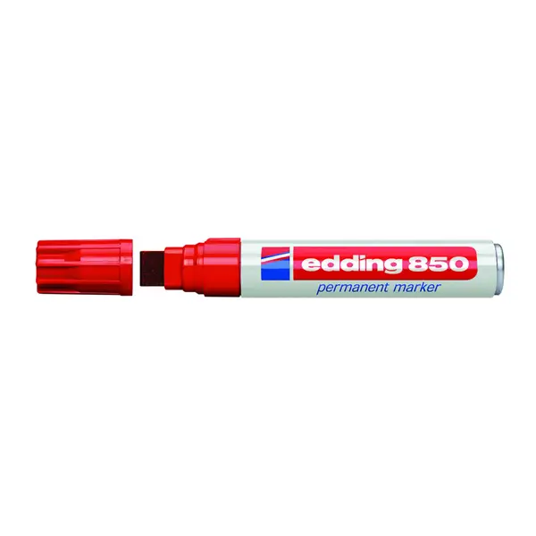4-850 002 marcador permanente Punta de cincel Rojo 5 pieza(s)