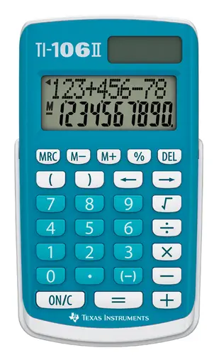 TI 106-II calculadora Bolsillo Calculadora básica Azul, Blanco