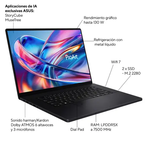 Asus H7606WW-SE020W AMD R9 64GB 2TB 5080 W11H 16 - Imagen 3