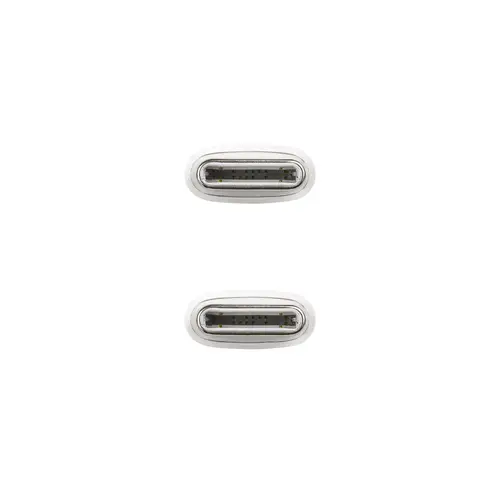 Cable USB-C 2.0 60W 3A, USB-C/M-USB-C/M, Blanco, 1 m - Imagen 4