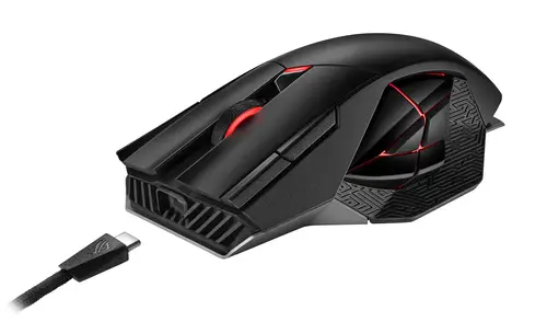 ROG Spatha X ratón Juego mano derecha RF Wireless + USB Type-C Óptico 19000 DPI - Imagen 3