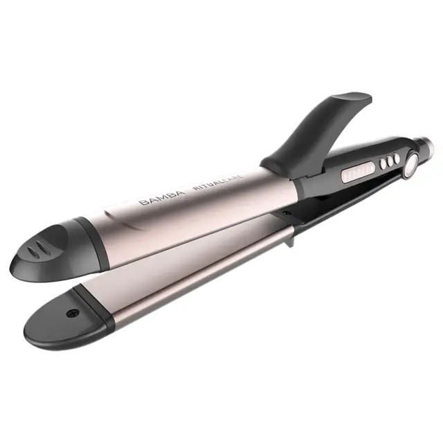 Bamba RitualCare 1000 Ceramic 2in1 Plancha de pelo Caliente Gris, Rosa 82 W 2 m